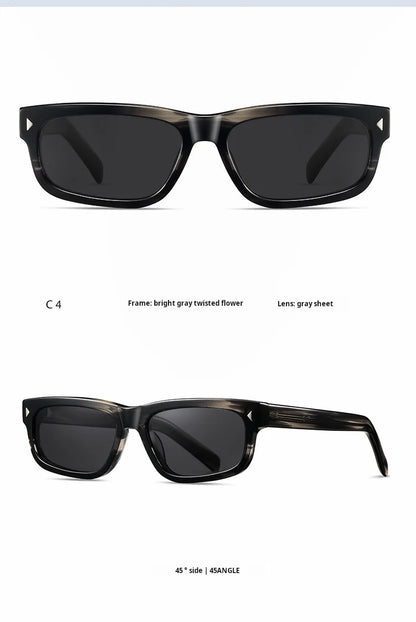 TFTB Fashion Trend Polarized Men's and Women's Sunglasses High quality Acetate Retro Square UV Protection Driving Glasses S32241