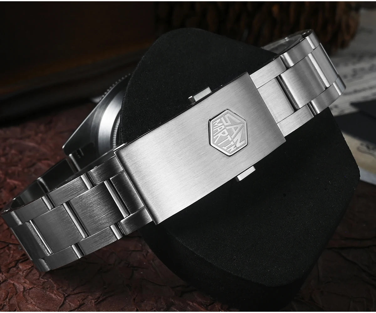 San Martin 40mm NH35 Automatic Men Diving Watch 20ATM Waterproof BB58 Sapphire Wristwatch BGW-9 C3 Luminous Reloj SN0008C/D