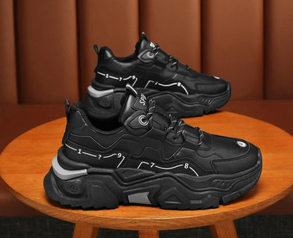 Chaussures de sport décontractées à semelles épaisses pour hommes, baskets polyvalentes quatre saisons pour étudiants en plein air, confortables, nouvelle collection