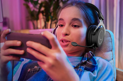 FIFINE Gaming Headset with Stereo Sound/Detachable MIC/RGB/Line Control,Over-Ear Headphone for PC PS4 PS5 Xbox -AMPLIGAME H3