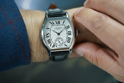 FARASUTE 36mm Retro Hangzhou Customized Manual Mechanical Movement Wristwatches Sapphire 5Bar Waterproof Watch Men reloj hombre