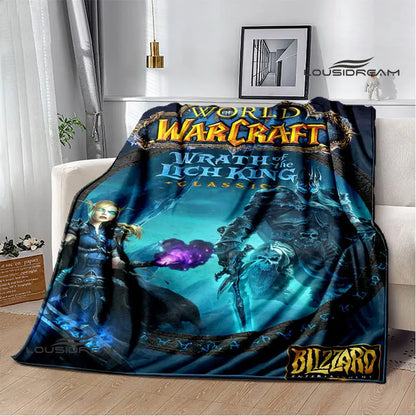 Game World of Warcraft Printed Blanket Picnic blanket Warm Flannel blankets Home bed linings blankets for beds Birthday Gift