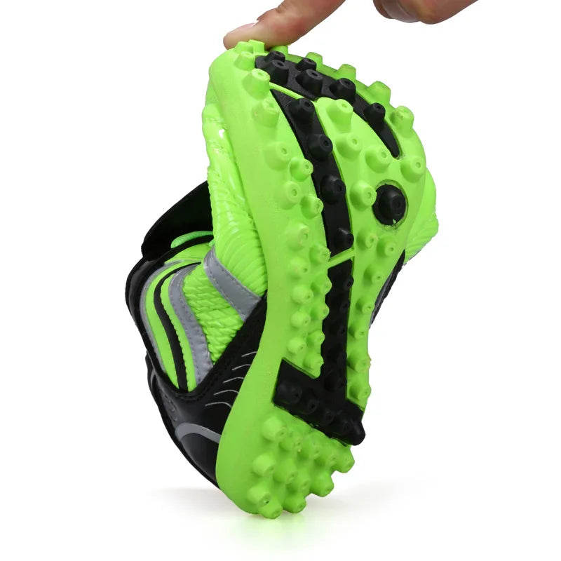 Chaussures de football pour homme, chaussures de sport, nouvelles, en cuir, grandes tailles, tige haute, crampons, baskets d'entraînement, confortables