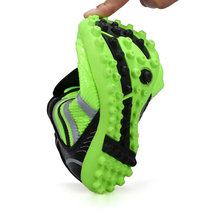 Chaussures de football pour homme, chaussures de sport, nouvelles, en cuir, grandes tailles, tige haute, crampons, baskets d'entraînement, confortables
