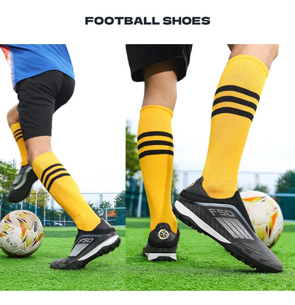 New Men Football Boots ComfortableSoccer Shoes Match Training Boys Non Slip Long Spikes Breathable Adult Cleats Outdoor Sport