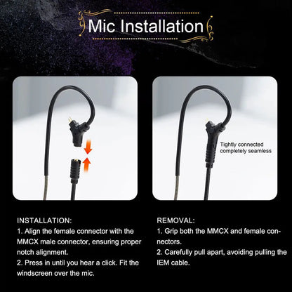 Kinera Celest Wyvern Black Dragon In-Ear HiFi Earphones 10mm LCP Dynamic Drive Music Gaming Earphones 3.5mm Type-C Lightning MIC