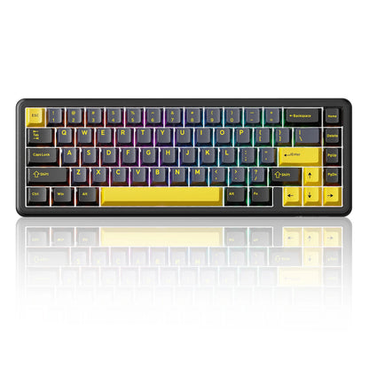 ATTACK SHARK X65 HE Magnetic Switch Rapid Trigger Keyboard, 65% Wired Gaming Keyboard with 8000Hz Polling Rate, Hall Effect RGB Mechanical Keyboard