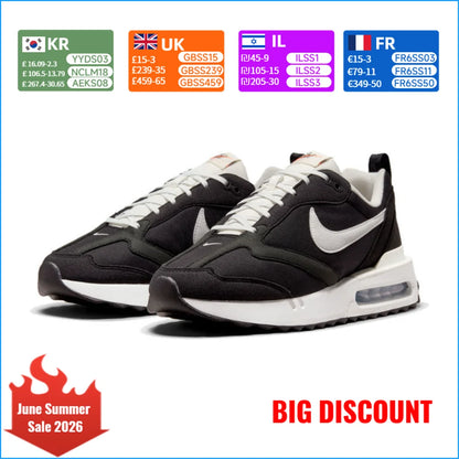 Nike Air Max Dawn : chaussures de sport antidérapantes et dotées d'un amorti durable, baskets basses classiques, confortables et élégantes DJ3624-001