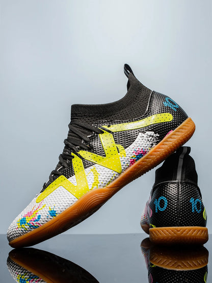 New Men's Football Shoes Society Cleats Professional Soccer Shoes Indoor Fast Football Field Boots Sneakers Boy Original Training