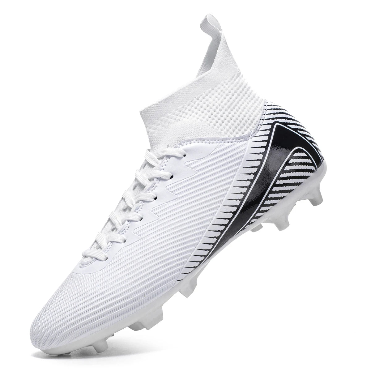 Scarpe da calcio Professional Grass AG FG con tomaia integrata in tessuto PU e suola resistente in TPU, antiscivolo e resistente all’usura, calzature per ragazzi