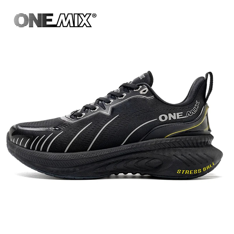 ONEMIX Neue Laufschuhe mit Dämpfung für Herren, geeignet für intensive Läufer, Schnürschuhe, Sportschuhe für Damen, rutschfeste Outdoor-Sportschuhe für Herren