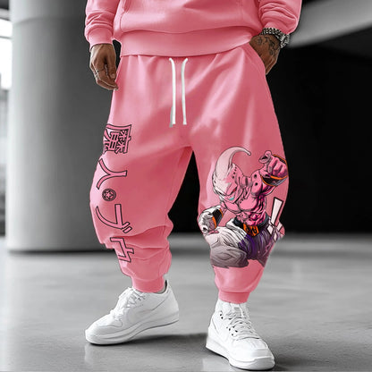 2026 Pantalon de survêtement d'été tendance pour homme, imprimé Dragon Ball Z (anime japonais) avec Majin Buu, style Harajuku Y2K, streetwear, leggings d'extérieur