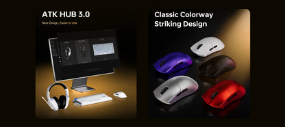 ATK Blazing Sky X1 V2 Ultimate Dual Mode -langaton hiiri, kevyt PAW3950 Ultra Dual 8K HZ, matala viive, mukautettu ergonominen hiiri