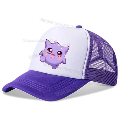 Czapka z daszkiem „Kawaii Pikachus Squirtle” z motywem Pokemonów – dla dzieci i dorosłych, chroniąca przed słońcem, urocza czapka z daszkiem na świeżym powietrzu, letnia czapka typu „dad hat”