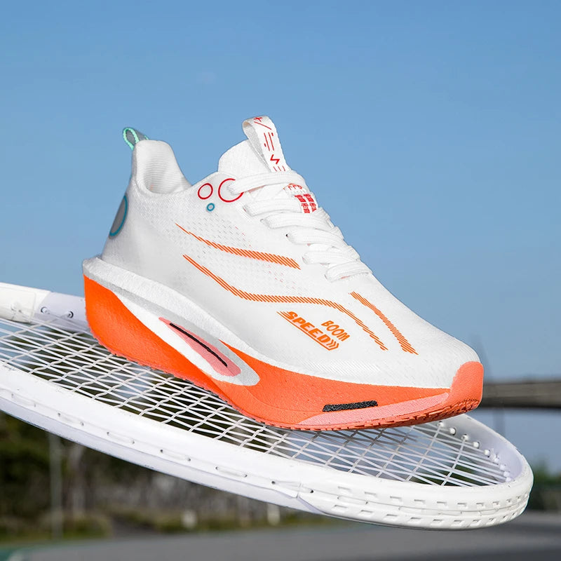 2025 Men's And Women's Carbon Board Running Shoes Professional Marathon, Lightweight Rebound Cushioning Breathable Sports Shoes