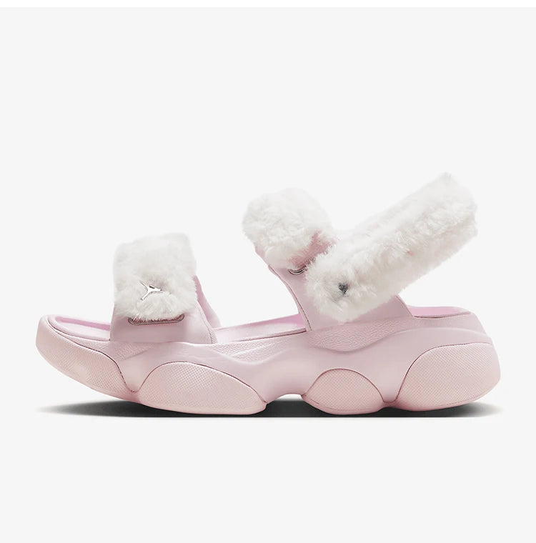 Nike ægte Jordan moderigtige, slidstærke fritidssandaler til kvinder med tyk sål HM3707-606