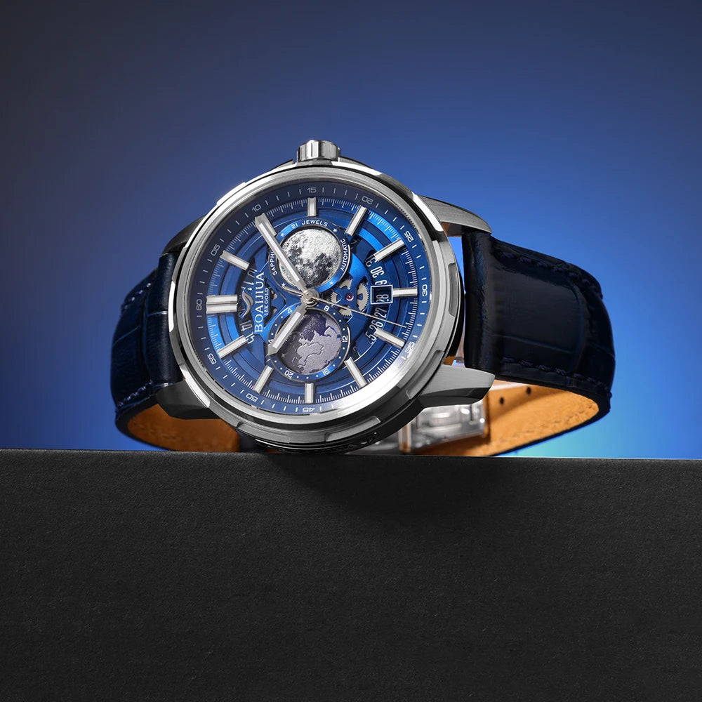 BORIAGE(BOAIJIUA) Fully Automatic Mechanical Men's Watch Original Design Mechanical Watches  Waterproof Luminous Wristwatch