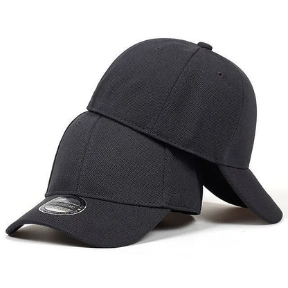 Casquettes Snapback fermées à l'arrière, non réglables, pour homme, de qualité, style hip-hop, ajustées, pour adulte, couleur unie, casquettes de baseball, 57-58 cm, pour petits visages