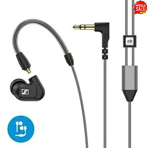 Sennheiser IE 300 HiFi Wired In-Ear Earphones TrueResponse Dynamic Driver Studio Monitoring Earbuds with Detachable Cable