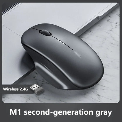 Inphic M1 2.4G Wireless Mouse Type-C Rechargeable Silent Ergonomic Mouse with Battery Level Display, Adjustable DPI Wireless Office Mouse for Laptop & PC