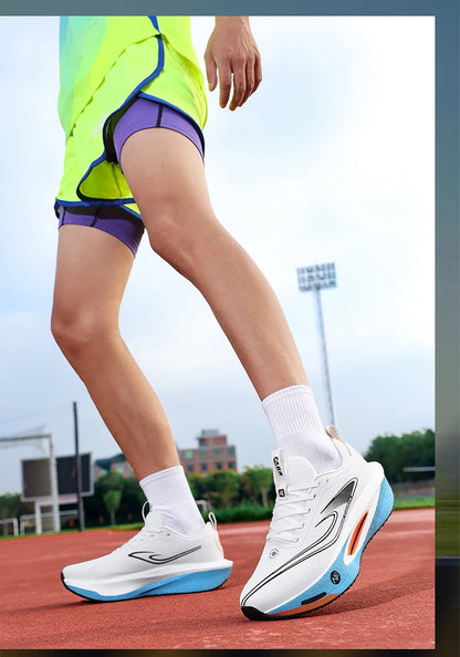 Zapatillas de running con placa de carbono para maratón, deportivas, transpirables, ligeras, cómodas y antideslizantes para hombre y mujer
