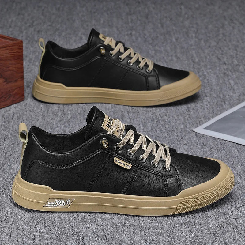 Nouvelle Arrivée 2026 – Chaussures Décontractées en Cuir Grande Taille pour Hommes – Baskets Tendance Antidérapantes à Semelle Souple pour Toutes Saisons