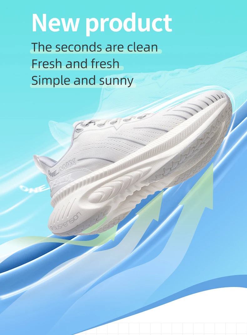 ONEMIX Neue Laufschuhe mit Top-Dämpfung für Herren – Sportschuhe für Training und Outdoor – rutschfeste, strapazierfähige Sneaker für Herren