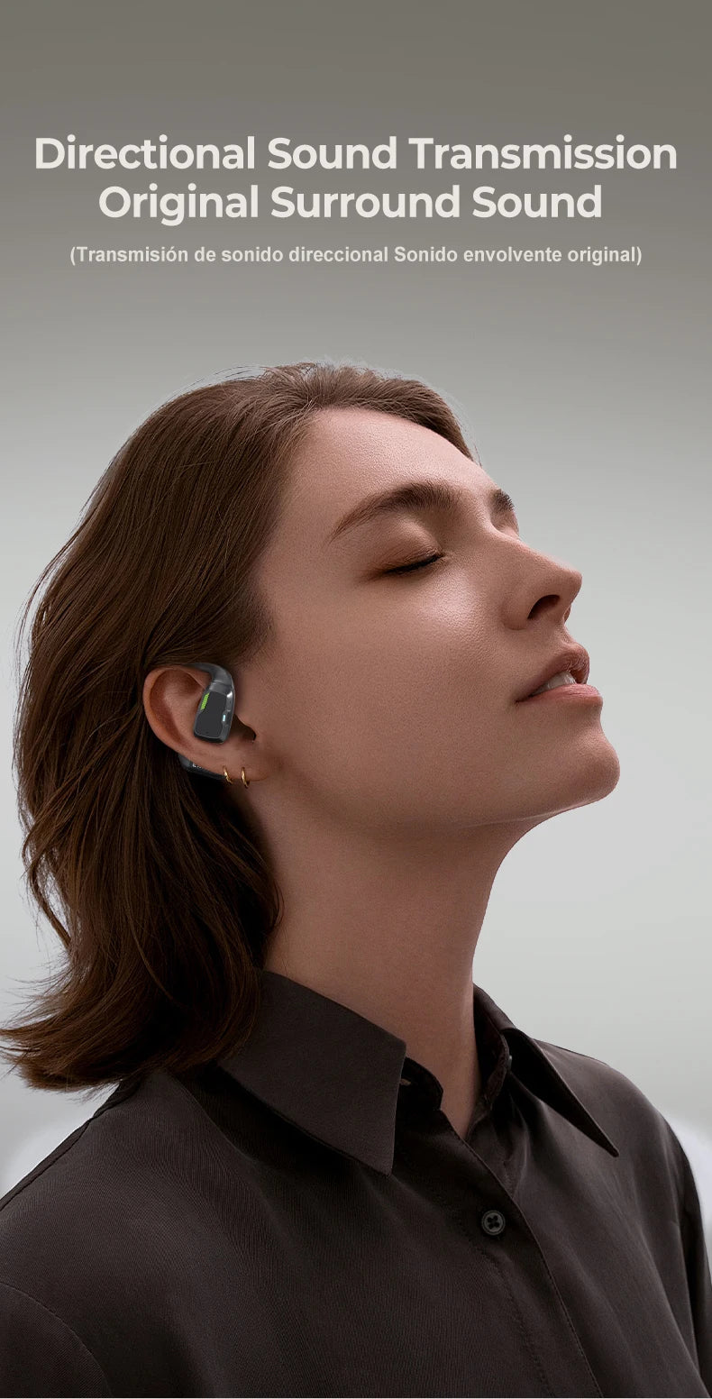 AI Earphone Translator Erazer XP6 Bluetooth 5.4 Wireless Earbuds – Real-Time 144 Languages Translation, Sleep ASMR Earphones, Deep Bass AI Headphones for Travel & Office