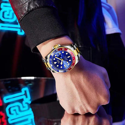 LIGE 2025 brand new men's watch luminous stainless steel business quartz luxury clock waterproof watches for men reloj hommes
