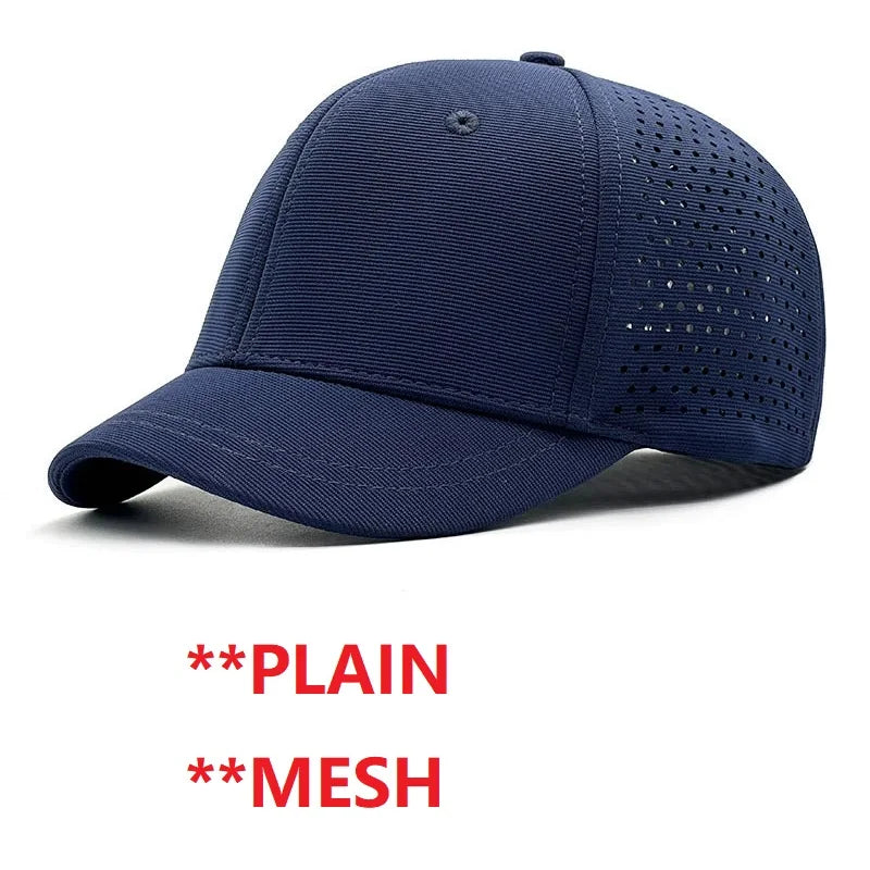 Gorra de béisbol para hombre con cabeza grande, parte trasera cerrada, ala corta de 5 cm, gorras ajustadas de malla, gorras elásticas totalmente cerradas, tallas 56-60 cm y 61-65 cm