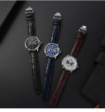 BORIAGE(BOAIJIUA) Fully Automatic Mechanical Men's Watch Original Design Mechanical Watches  Waterproof Luminous Wristwatch