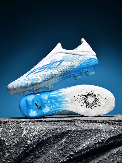 Botas de fútbol para hombre New Society para césped, tenis deportivos para adulto, transpirables y ultraligeras, zapatillas de fútbol para exteriores