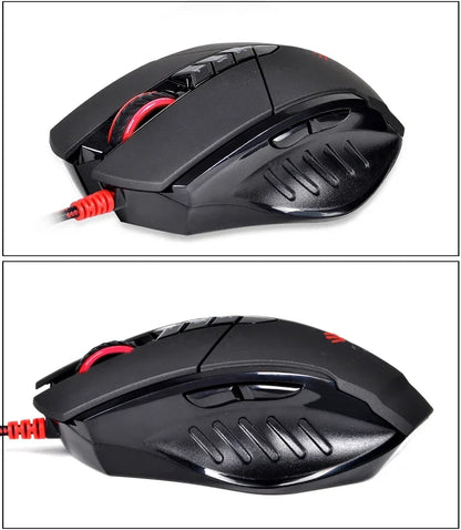 Bloody V7M trådbunden mus RGB lätt ergonomisk design 4000dpi PC kontor e-sport gaming makroprogrammerbar mus för CF LOL CS