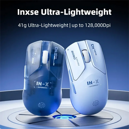 INPHIC INX SE Lightweight Wireless Gaming Mouse, 12800 DPI Wireless Gaming Mouse, 1000Hz Polling Rate, Rechargeable Gaming Mouse for PC & Laptop