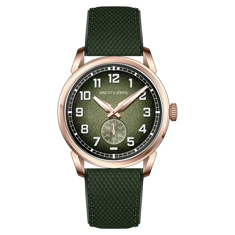 Specht & Söhne New Automatic Mechanical Wristwatches For Men Japan C3 Luminous Sapphire Crystal Sports Watch ﻿5Bar Waterproof