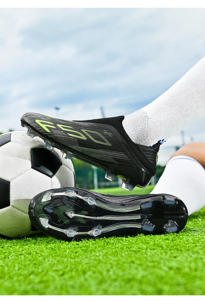 New Men Soccer Shoes Match Football Boots Sneakers Non-Slip Grass Cleats High-quality Futsal Indoor Hot-selling High-top Outdoor