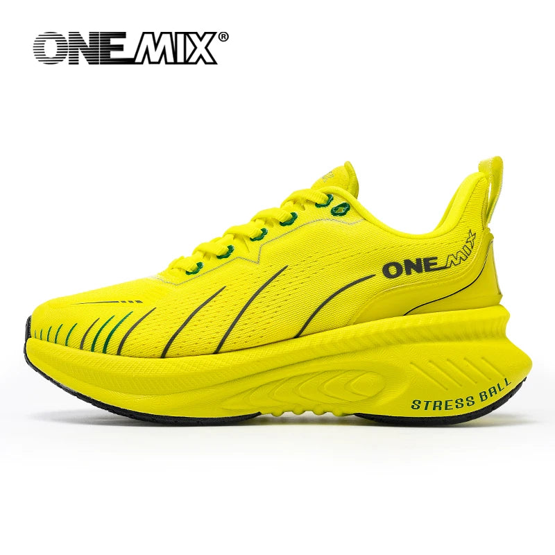 ONEMIX Neue Laufschuhe mit Dämpfung für Herren, geeignet für intensive Läufer, Schnürschuhe, Sportschuhe für Damen, rutschfeste Outdoor-Sportschuhe für Herren
