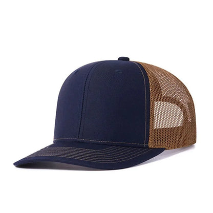 Cappellino da baseball classico in rete traspirante per donne, cappellino casual da camionista traspirante, cappellino unisex regolabile con chiusura a scatto, cappellino sportivo e dinamico da papà