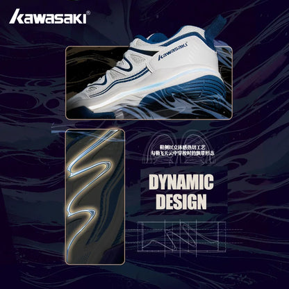 Retro Design Badminton Shoes Kawasaki Original Anti-Torsion Carbon Sheet Professional Sports Table Tennis Shoes C32016