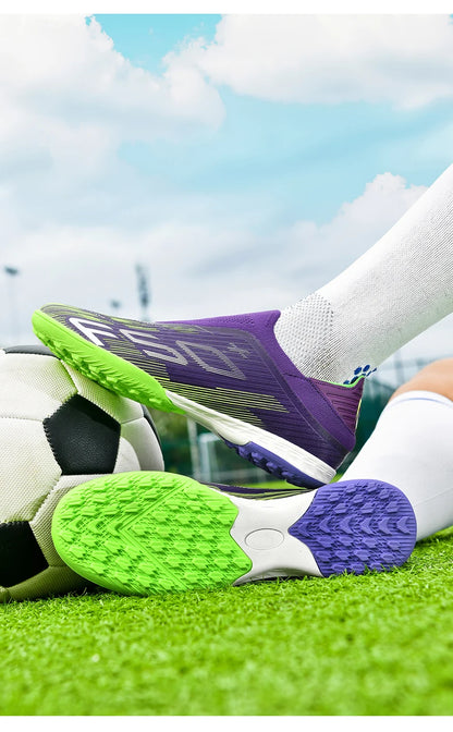 New Men Soccer Shoes Match Football Boots Sneakers Non-Slip Grass Cleats High-quality Futsal Indoor Hot-selling High-top Outdoor