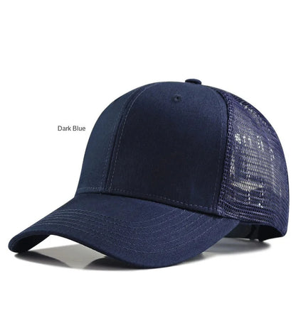 Oversize Trucker-kasket med store masker til mænd med stort hoved – XXL-baseballkasket – åndbar „Dad Hat“ – 58–60 cm, 60–65 cm