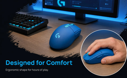 Logitech G304 Wireless Gaming Mouse, Fast Response Bluetooth Wireless Mouse with Comfortable Grip for FPS Gaming, Lightweight High-Performance Gaming Mouse