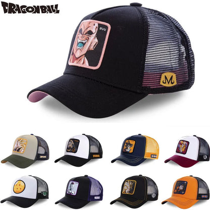 Casquette de baseball en coton Dragon Ball Styles Anime Son Goku - Hommes et femmes - Hip-hop - Papa - Casquette en maille ajustable - Casquette de camionneur