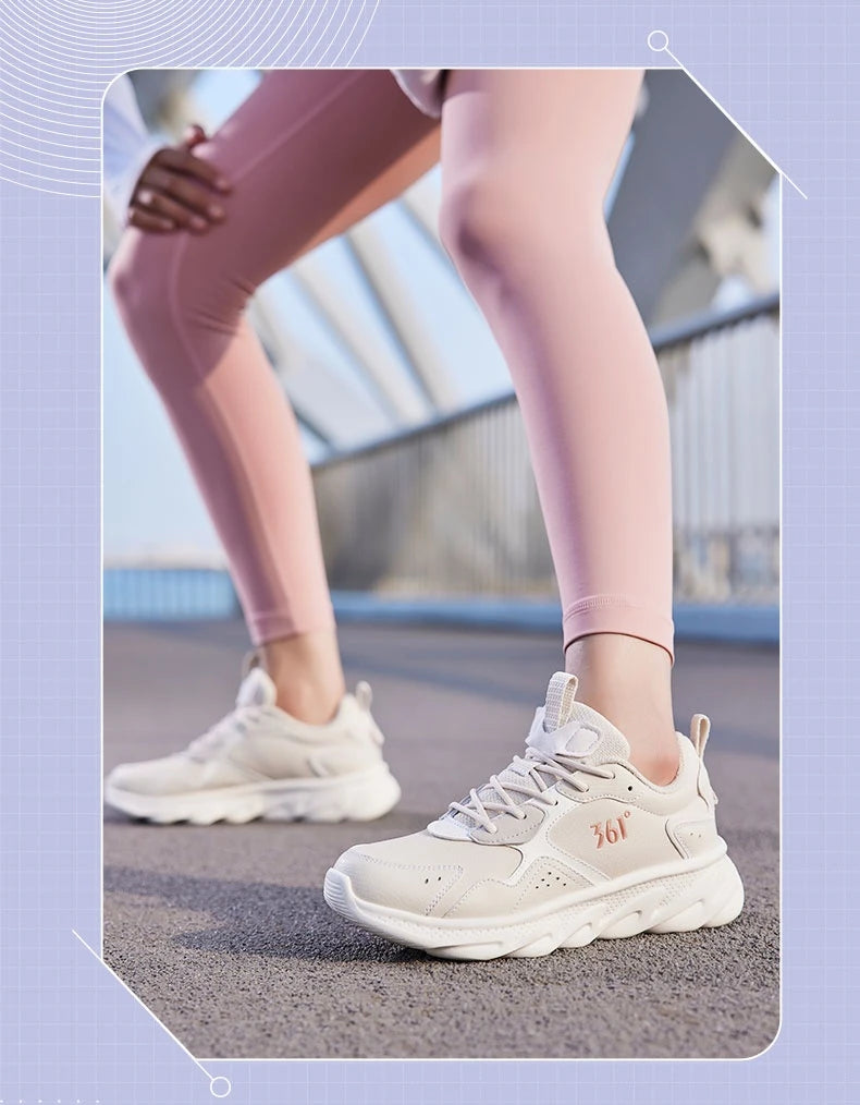 361 Degrees Women's Running Sports Shoes Shock Absorption Rebound All-match Fashion Comfortable Sneakers Male 682232237