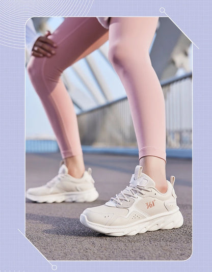 361 Degrees Women's Running Sports Shoes Shock Absorption Rebound All-match Fashion Comfortable Sneakers Male 682232237