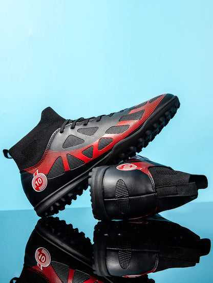 High Quality TF Football Boots Men Women PU Fabric Upper Rubber Cleats Non-slip Training Football Shoes