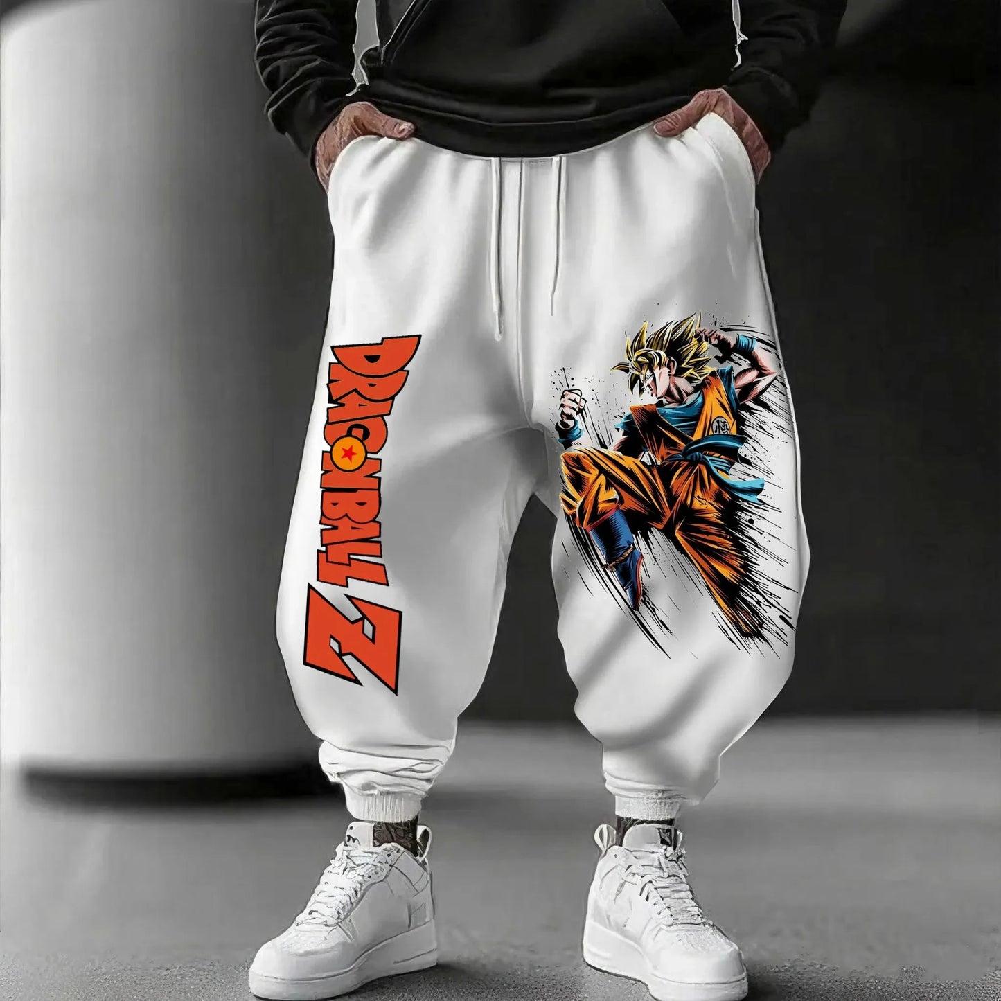 Dragon Ball GOKU Japanese Animation Sports Trousers 2025 American Loose Autumn Warm Men's and Women's Cotton Leggings