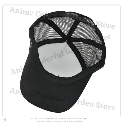 Sprunki Parent-child Baseball Cap Anime Cartoon Hip Hop Flat Caps Men Women Kids Summer Fashion Sunshade Breathable Hats Gifts