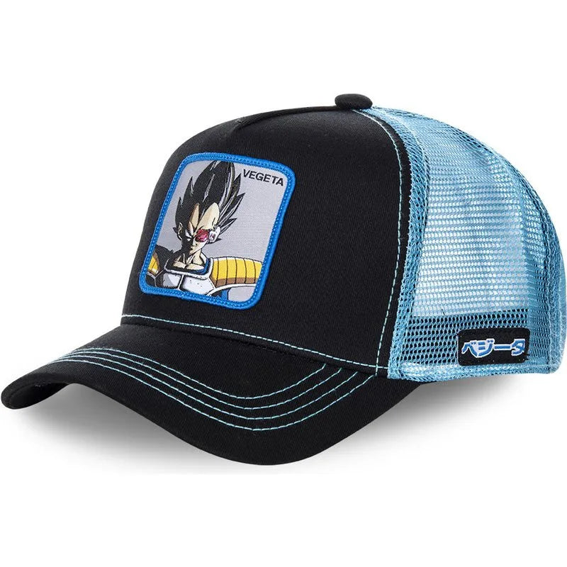 Dragon Ball Son Goku Cap Summer Travel Peaked Cap Men's Embroidery Hip-Hop Mesh Cap Style Sun Visor Baseball Cap Outdoor Sport