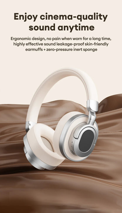 Lenovo LE602 Auriculares circumaurales Bluetooth 6.0 – Auriculares gaming HiFi estéreo ANC inalámbricos y con cable con micrófono ENC HD